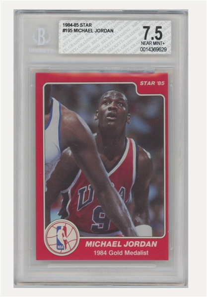 1984-85 Star #195 Michael Jordan BGS 7.5