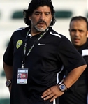 2011 Diego Maradona Coach Worn Al-Wasl T-Shirt