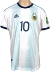 Lionel Messi Match Worn/Match Issued National Team Jersey on 12/11/2020