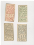 Lot of 4 T205 Gold Borders Boston Rustlers Players