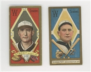 Lot of 2 T205 Gold Borders Charles E. Street and Herman Schaefer