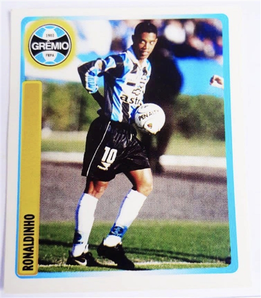 1999 Panini Campeonato Brasileiro #124 Ronaldinho Rookie Card Pack Fresh