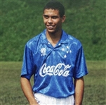 Ronaldo Coca Cola Game Worn Blue Jersey
