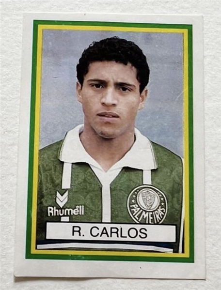 1993 Roberto Carlos Panini Abril Campeonato Brasileiro #154 Pack Fresh