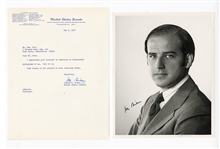 Lot of 2 Early Joe Biden Autographs