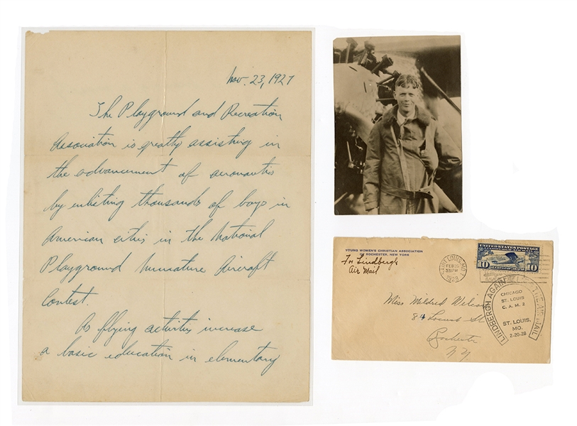 Charles Lindbergh Signed Letter
