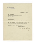 Herbert Hoover Signed Letter