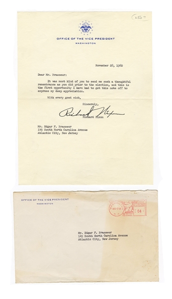 Richard Nixon Signed Letter