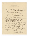 Augustus Post Handwritten Signed Letter
