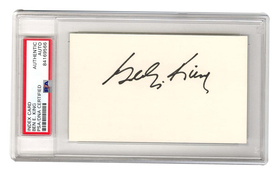 Ben E. King PSA Slabbed Vintage Signature