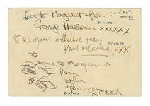Beatles Earliest Autographs with Ringo Starr March 1962 Caiazzo