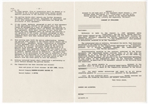 Supergroup Traveling Wilburys Signed Publishing Contract JSA