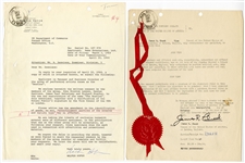Brian Epstein 5X Signed Original 1964 & 1965 Beatles Trademark Application Archive Caiazzo