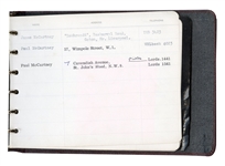 Beatles Brian Epstein's Hand-Annotated Personal Address Book with All Four Beatles Addresses, Rolling Stones, More, Caiazzo