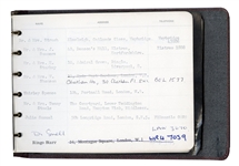 Beatles Brian Epstein's Hand-Annotated Personal Address Book with All Four Beatles Addresses, Rolling Stones, More, Caiazzo