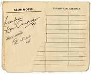 Cavern Club Original 1961 Membership Card Signed by Remo Four Andrew and Manly