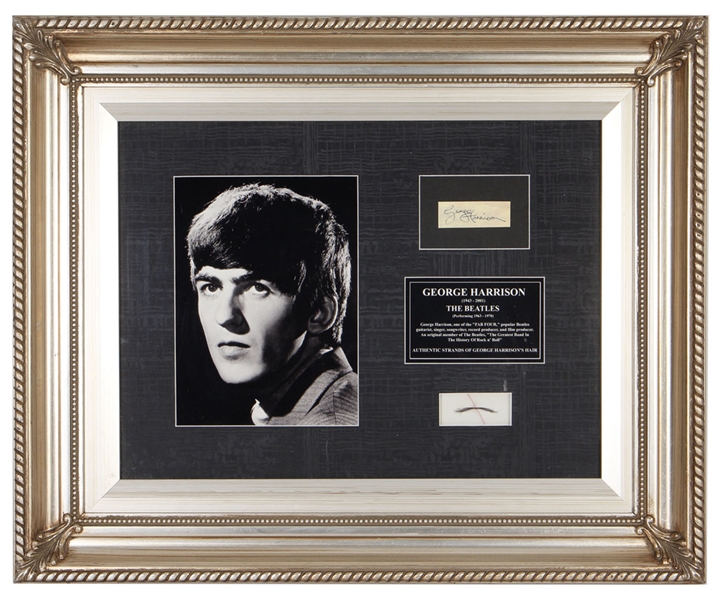 George Harrison Original Hair Display