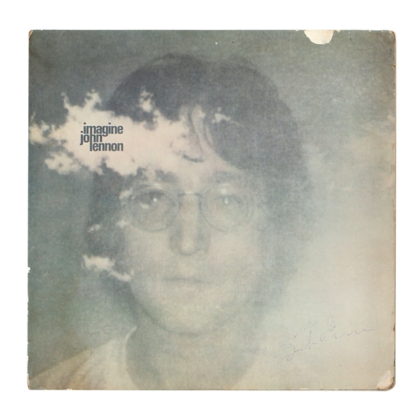 The Beatles John Lennon Extraordinarily Rare Signed “Imagine” Album JSA, REAL & Caiazzo