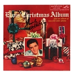 Elvis Presley Secretarial Signed "Elvis Christmas Album"