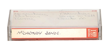 The Beatles Paul McCartney Unreleased Demo Cassette “Attention”