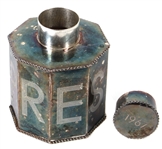 Elvis Presley Owned and Used Silver-Toned Engraved Container Wedding Gift