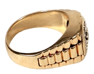 Elvis Presley Owned and Worn 14kt Gold and Diamond Ring
