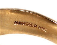 Elvis Presley Owned and Worn 14kt Gold and Diamond Ring