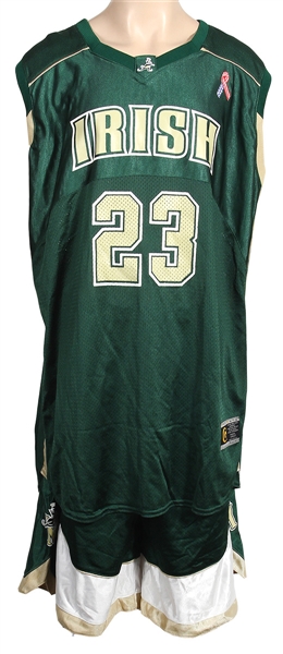 LeBron James High School Game Worn Jersey & Shorts