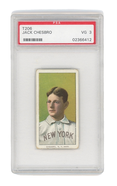 1909-11 T206 Jack Chesbro PSA 3