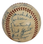 1955 Pittsburgh Pirates Team Signed Baseball (27 Signatures) with Roberto Clemente (Rookie) JSA
