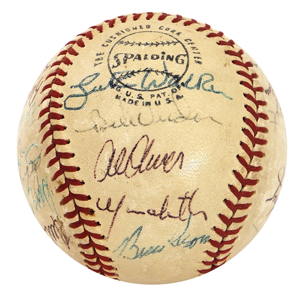 1971 World Series Champion Pittsburgh Pirates Team Signed Baseball (25 Signatures) with Roberto Clemente JSA