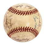 1971 World Series Champion Pittsburgh Pirates Team Signed Baseball (25 Signatures) with Roberto Clemente JSA