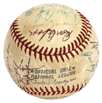 1971 World Series Champion Pittsburgh Pirates Team Signed Baseball (25 Signatures) with Roberto Clemente JSA