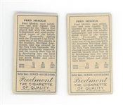 Lot of 2 T205 Gold Border Fred Merkle