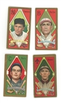 Lot of 4 T205 Gold Borders Cards