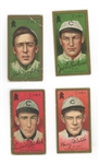 Lot of 4 T205 Gold Borders Chicago Cubs Players