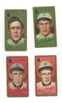 Lot of 4 T205 Gold Borders Chicago Cubs Players