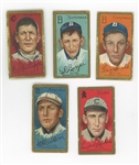 Lot of 5 T205 Gold Borders Cards