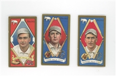 Lot of 3 T205 Gold Borders Philadelphia Athletics Players