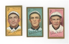 Lot of 3 T205 Gold Borders Philadelphia Phillies Players