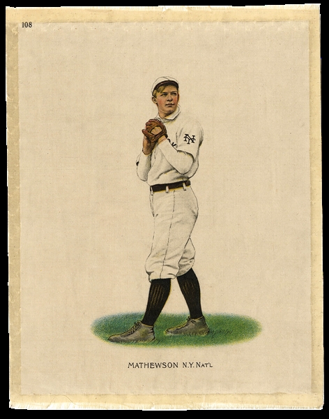 1912 S81 Silks #108 Christy Mathewson