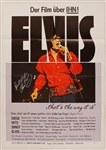 Elvis Presley "Thats The Way It Is" Original German Movie Poster