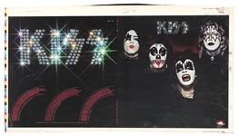 KISS Debut 1st Album NBLP 7001 USA Cover Production Proof Sample April 1, 1976 Printing Edition
