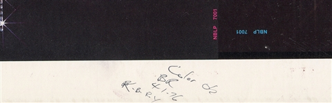 KISS Debut 1st Album NBLP 7001 USA Cover Production Proof Sample April 1, 1976 Printing Edition