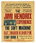 Jimi Hendrix Second Known Original 1968 Concert Poster From New York State University at Stony Brook