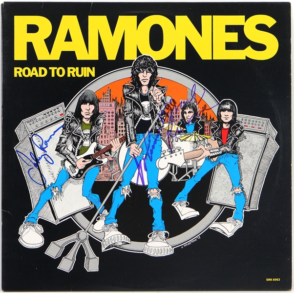 The Ramones Signed "Road to Ruin" Album REAL