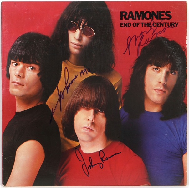 The Ramones Signed "End of the Century" Album REAL