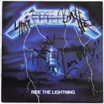 Metallica Band Signed “Ride the Lightning” Album with Cliff Burton JSA