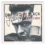 Johnny Cash Signed “Dressed in Black” CD Sleeve JSA