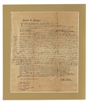 Original Signed Indenture Document From 1793